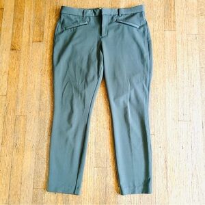 Gap Sage Vintage Palm Green Signature Skinny Ankle Cropped Pants size 12 POCKETS